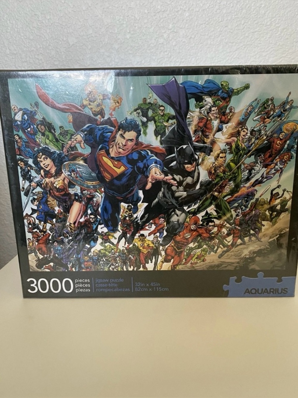 Aquarius DC Comics 3000-Piece Jigsaw Puzzle 
32”x45” Heroes Villians